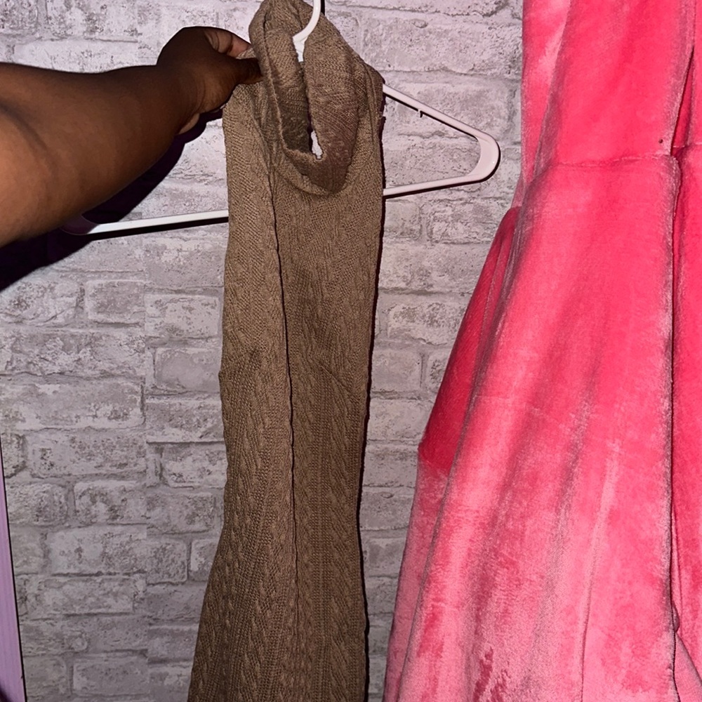 Backless sweater dress